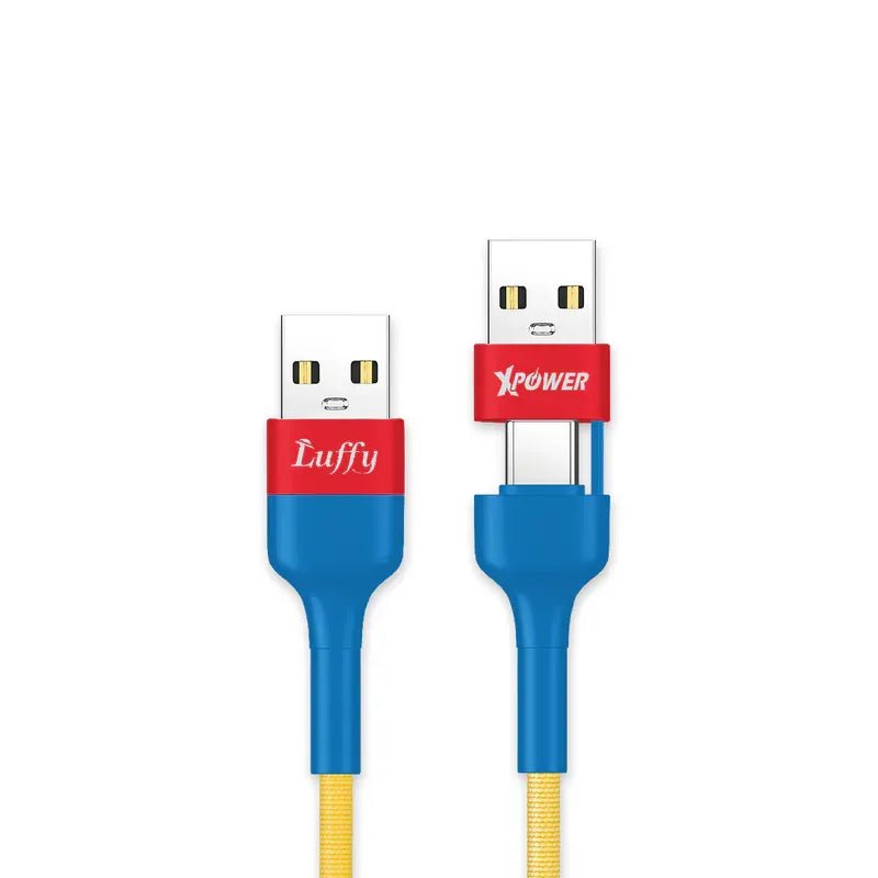 XPower《海賊王》BC24 8合1 2出4 100W PD3.0鋁合金傳輸高速充電線 - Microworks ACG