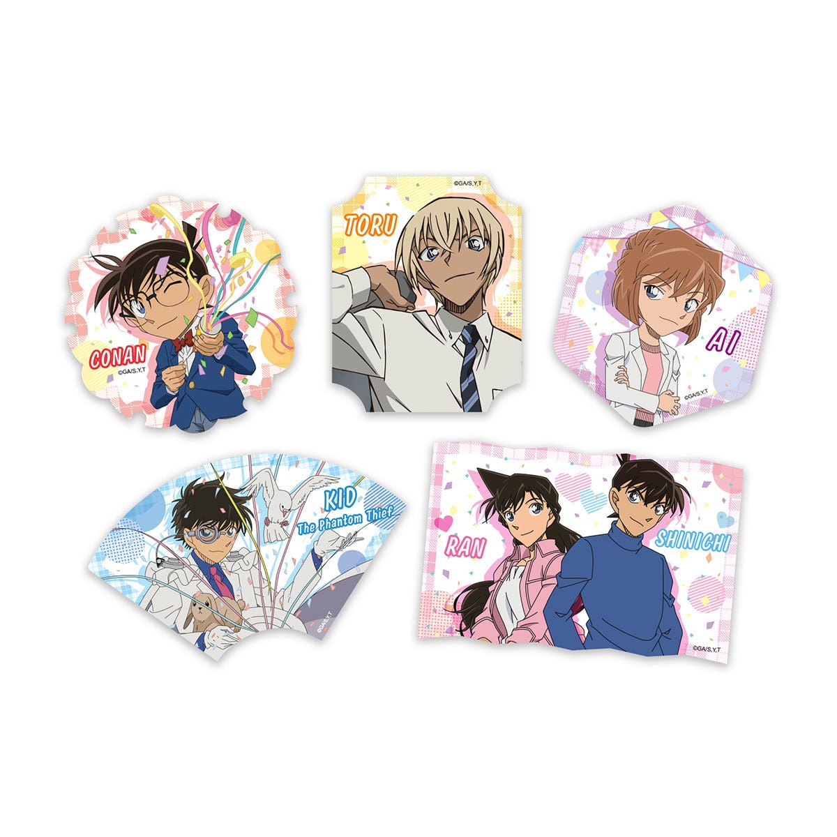 名偵探柯南 角色貼紙組 來個碰碰 - Microworks ACG