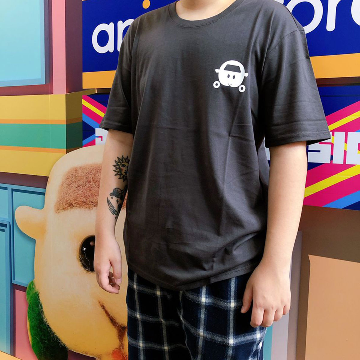 Pui Pui 天竺鼠車車 T-shirt 殭屍 黑色 服裝 Microworks Online Store