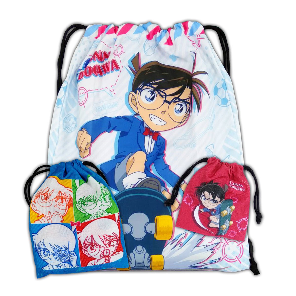 名偵探柯南 束口袋三入組 柯柯柯 - Microworks ACG