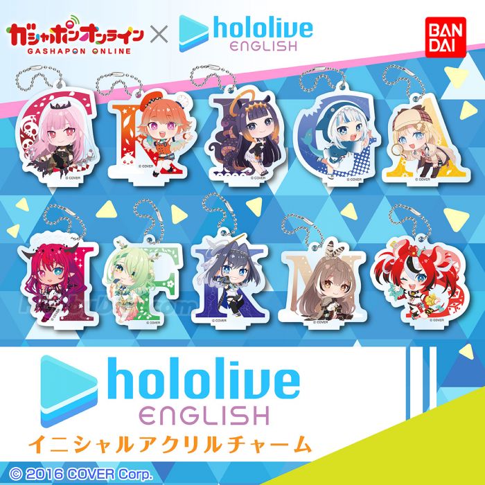 Bandai 扭蛋 HOLOLIVE ENGLISH亞加力膠牌吊飾