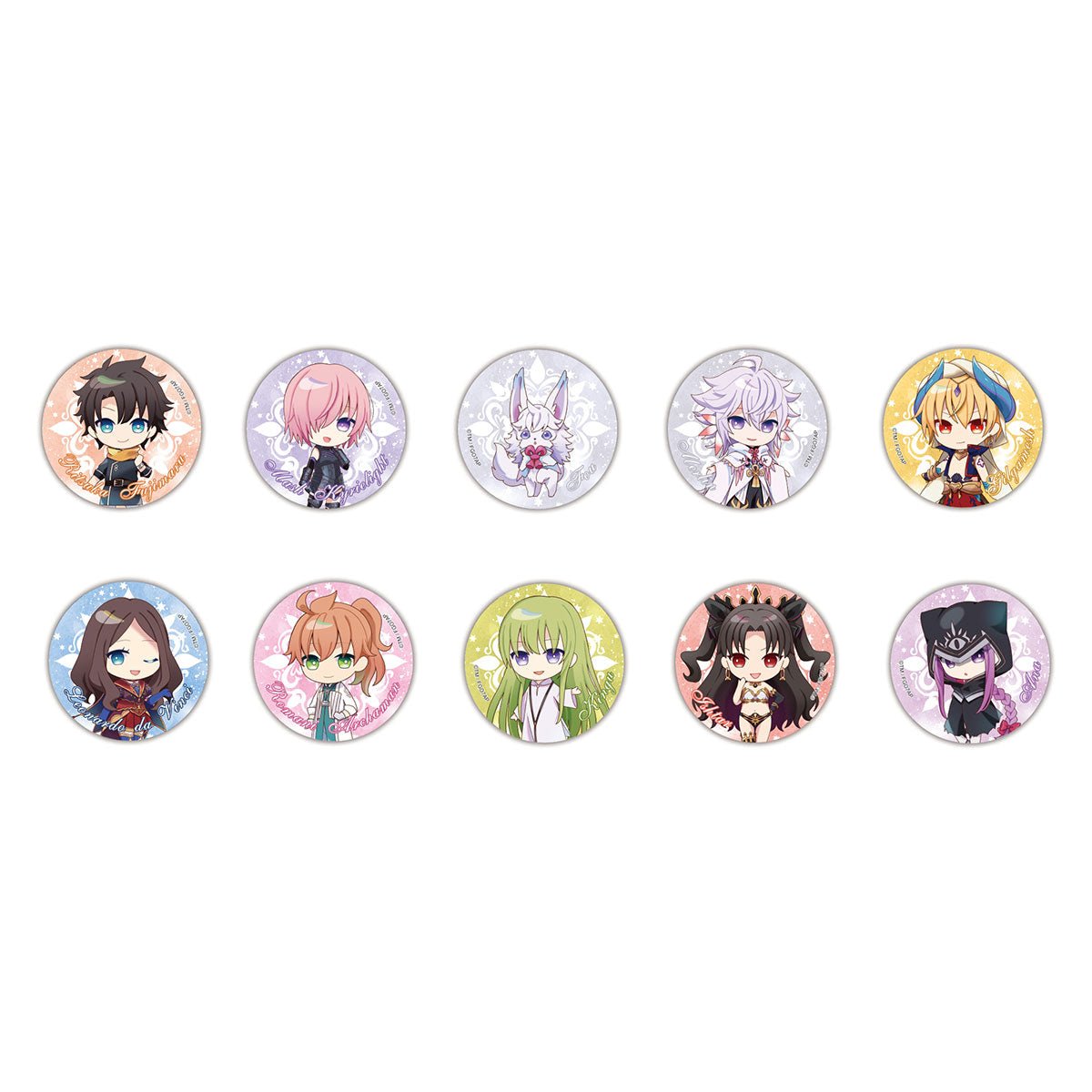 Fate Grand Order 7 圓形胸章 (10款隨機) - Microworks ACG