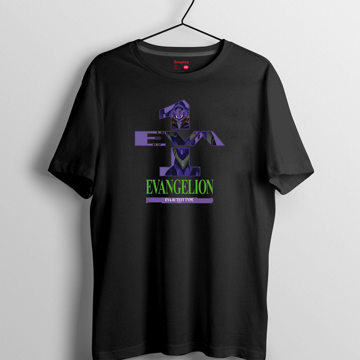 新世紀福音戰士 T-shirt 初號機 (黑色) 服裝 Microworks Online Store