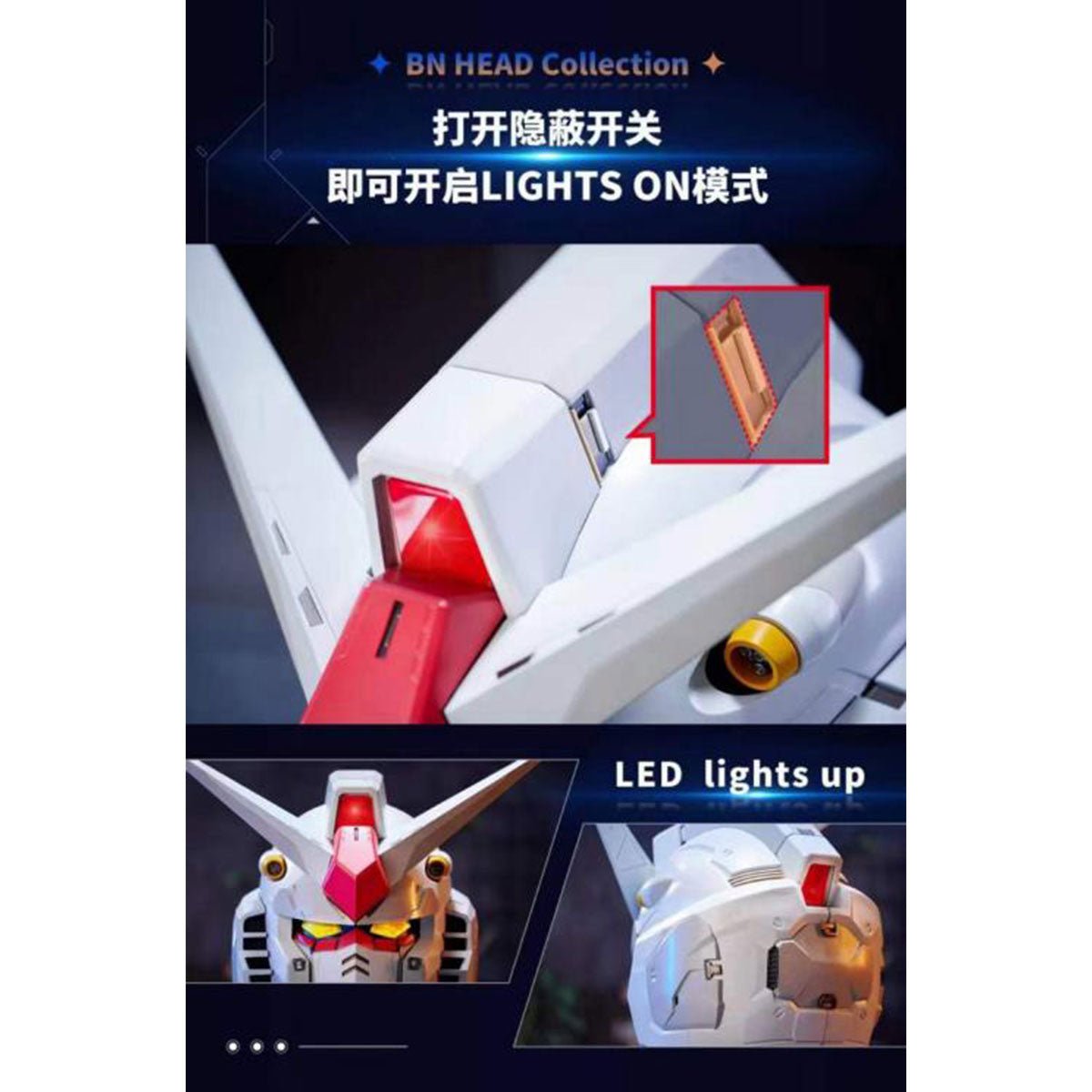 [BN HEAD COLLECTION] RX - 78 - 2 高達 (只限門市發售) - Microworks ACG