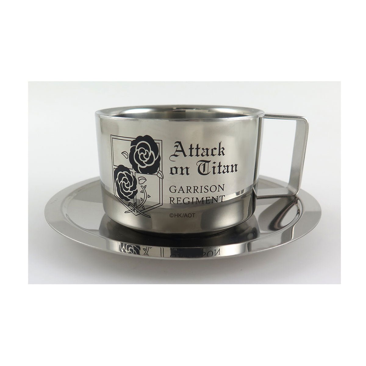 進擊的巨人 不鏽鋼杯盤組 C款 駐紮兵團 - Microworks ACG