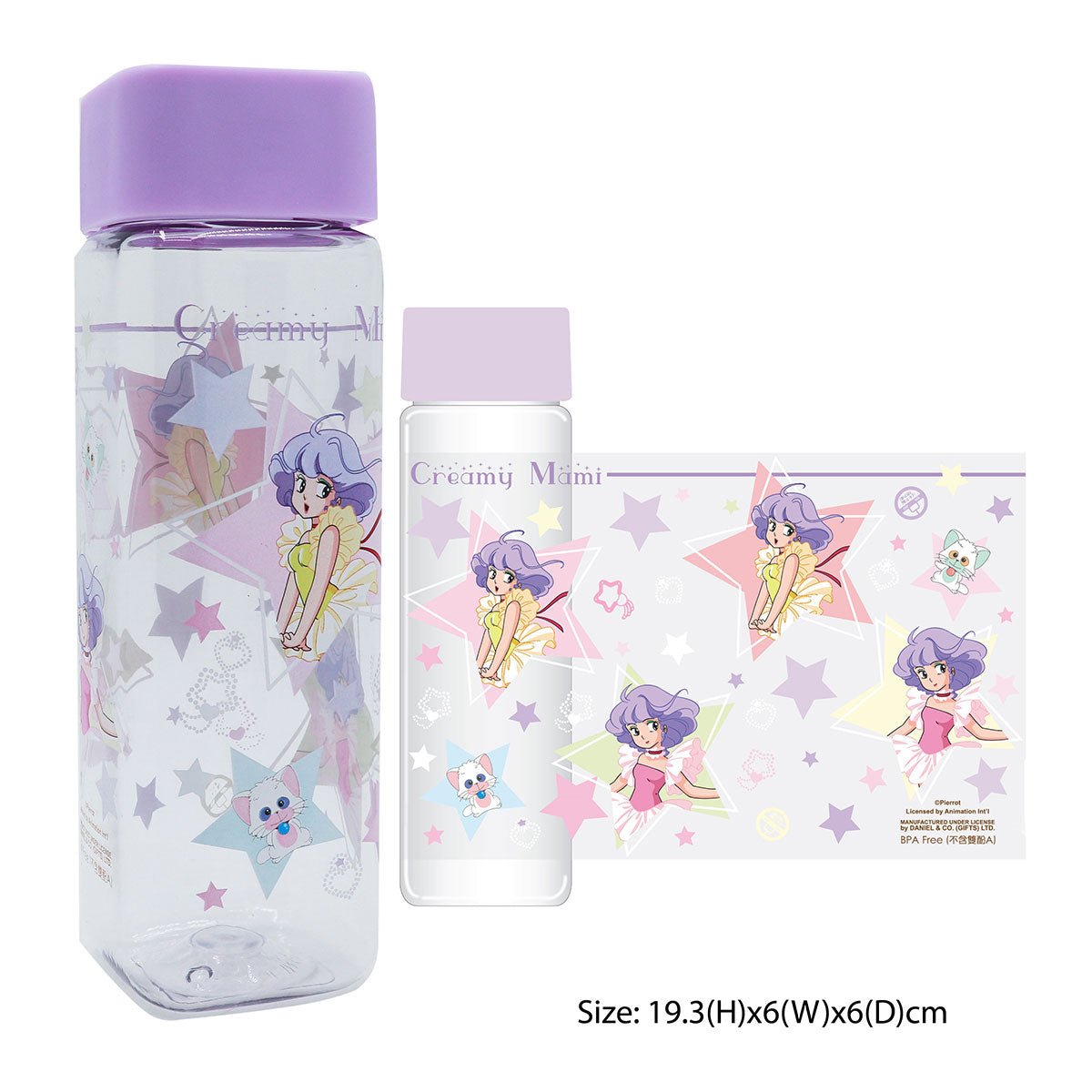 我係小忌廉 450毫升方型水樽 - Microworks ACG