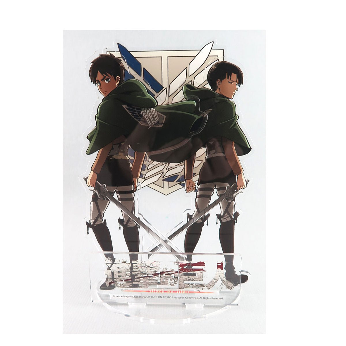 進擊的巨人 壓克力立牌(雙人) A款 艾倫+里維 - Microworks ACG