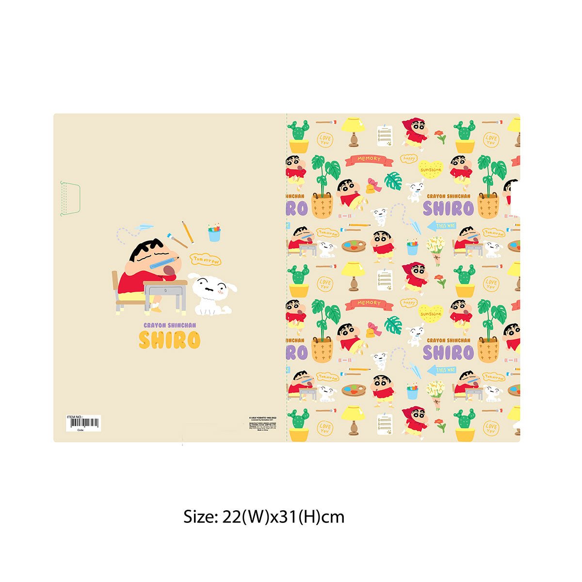 蠟筆小新 A4文件夾 - Microworks ACG