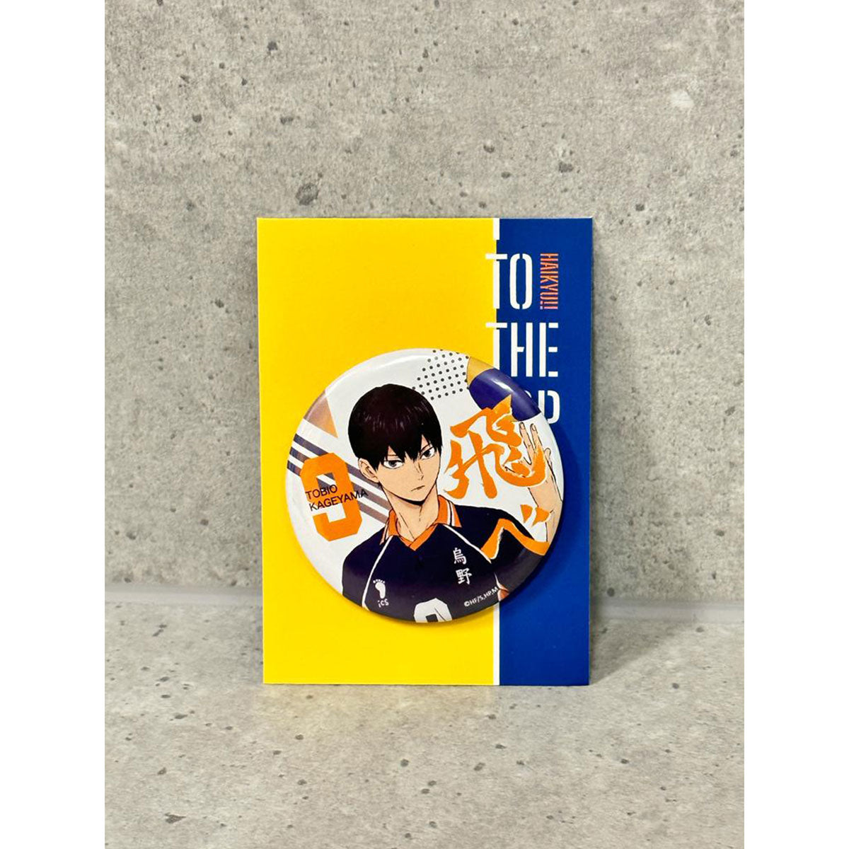 排球少年!! 單人襟章 影山飛雄 精品 Microworks Online Store