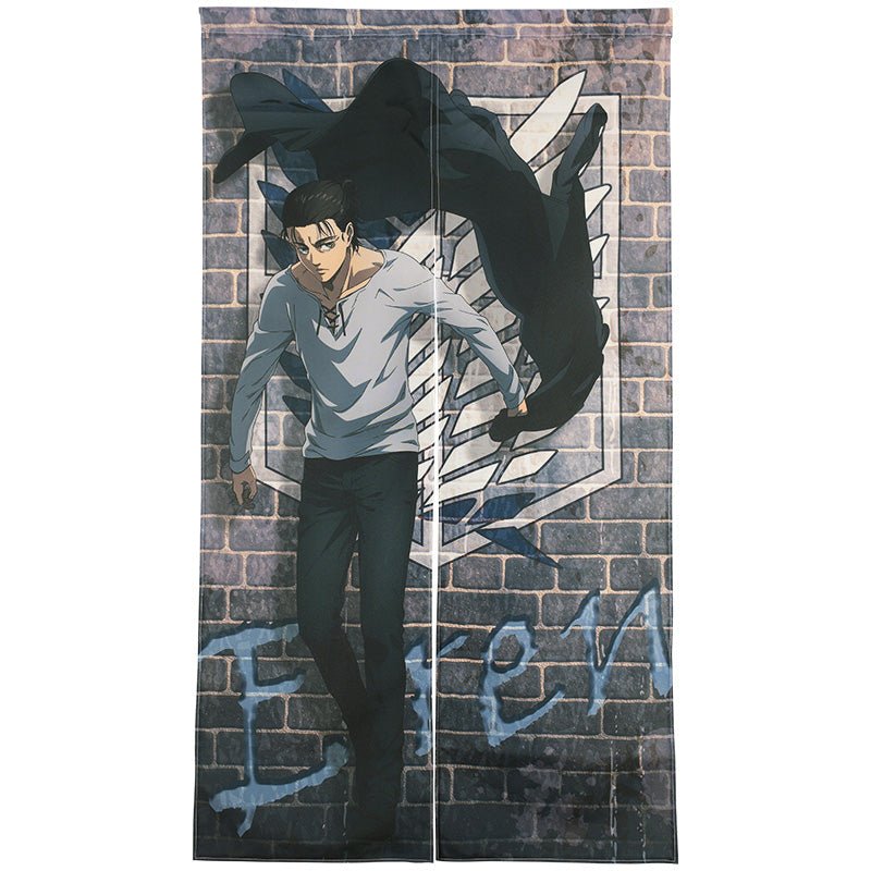 進擊的巨人 長門簾 85×150cm A款 艾倫 - Microworks ACG
