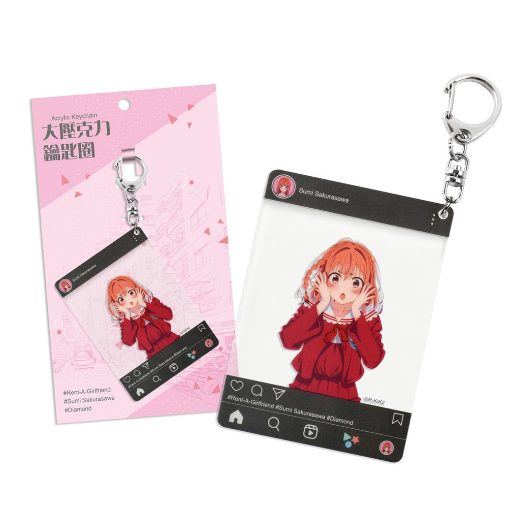 出租女友 大壓克力鎖匙扣 B款 櫻澤墨 - Microworks ACG