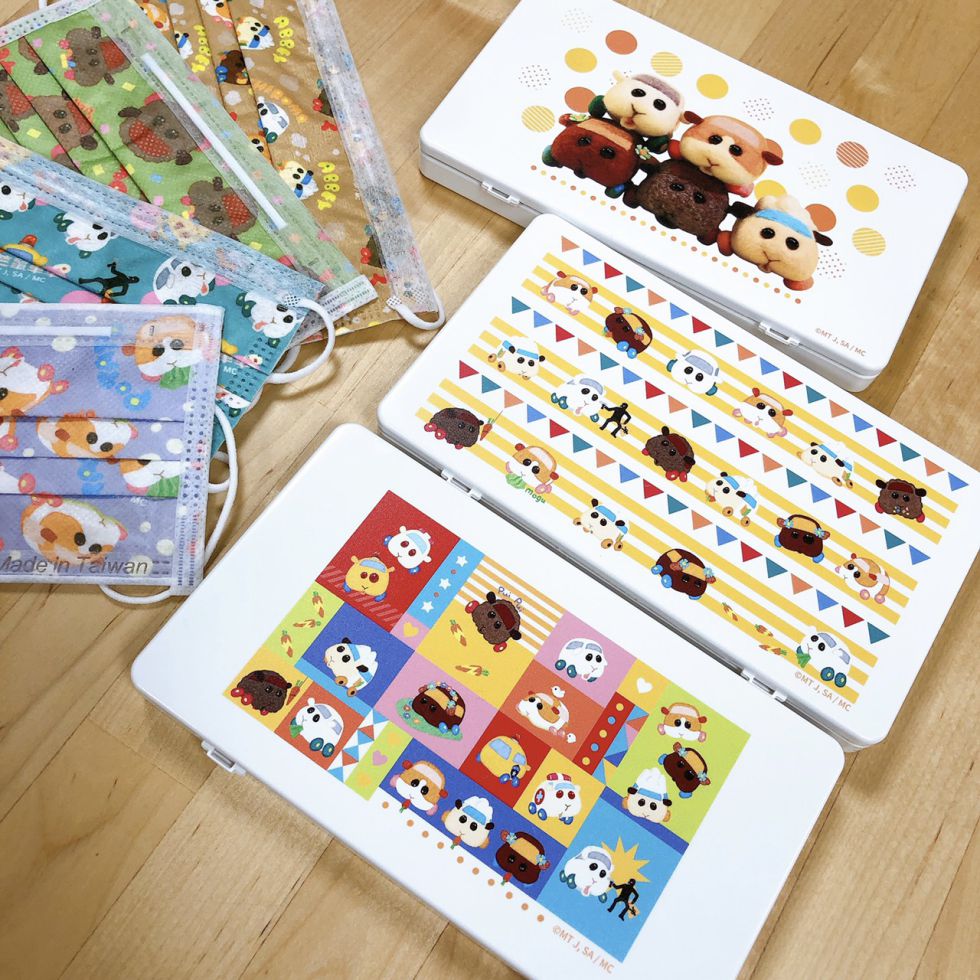 Pui Pui 天竺鼠車車 口罩收納盒 - Microworks ACG