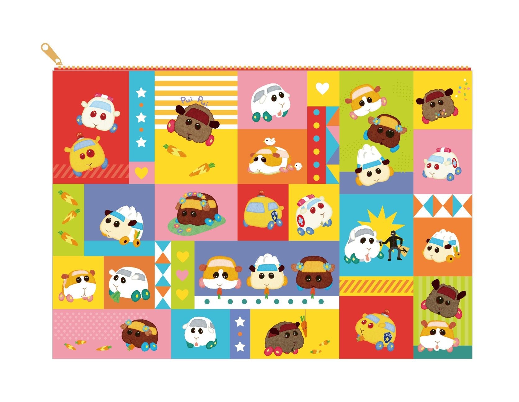 Pui Pui 天竺鼠車車 收納包 - Microworks ACG