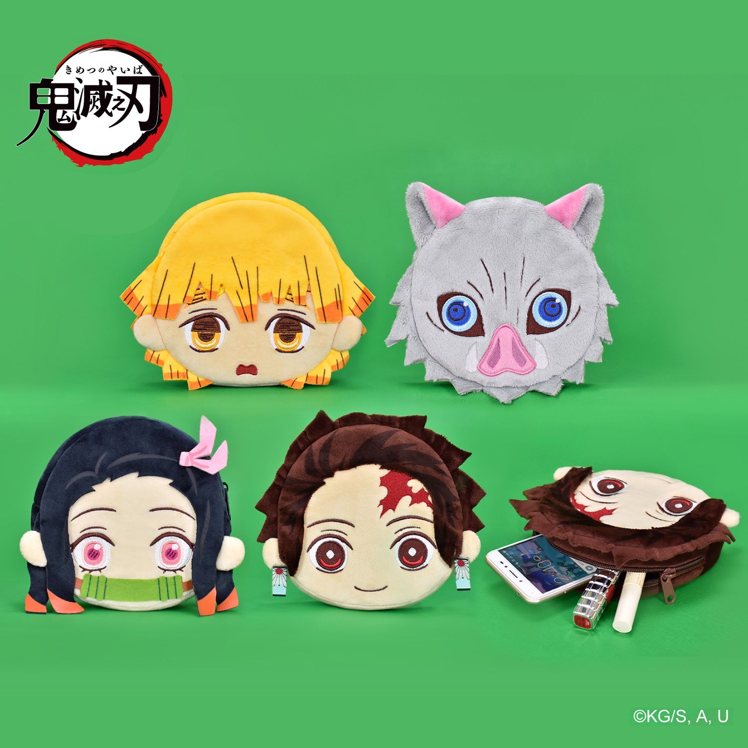 鬼滅之刃 6吋 頭型錢包 - Microworks ACG