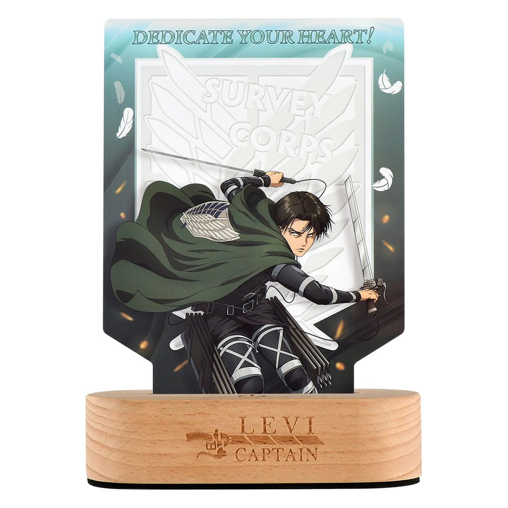 進擊的巨人 燈座(壓克力) B款 里維 - Microworks ACG