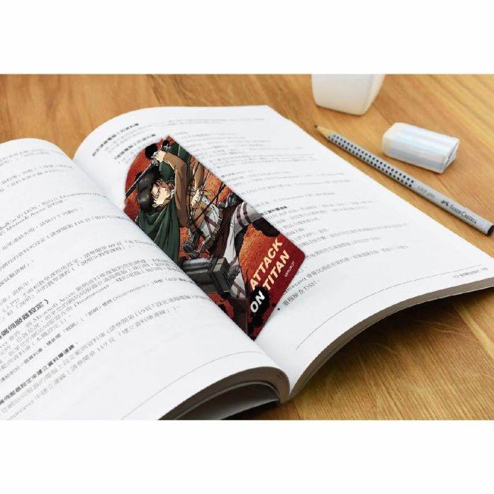 進擊的巨人 書籤(2入) A款（里維） - Microworks ACG