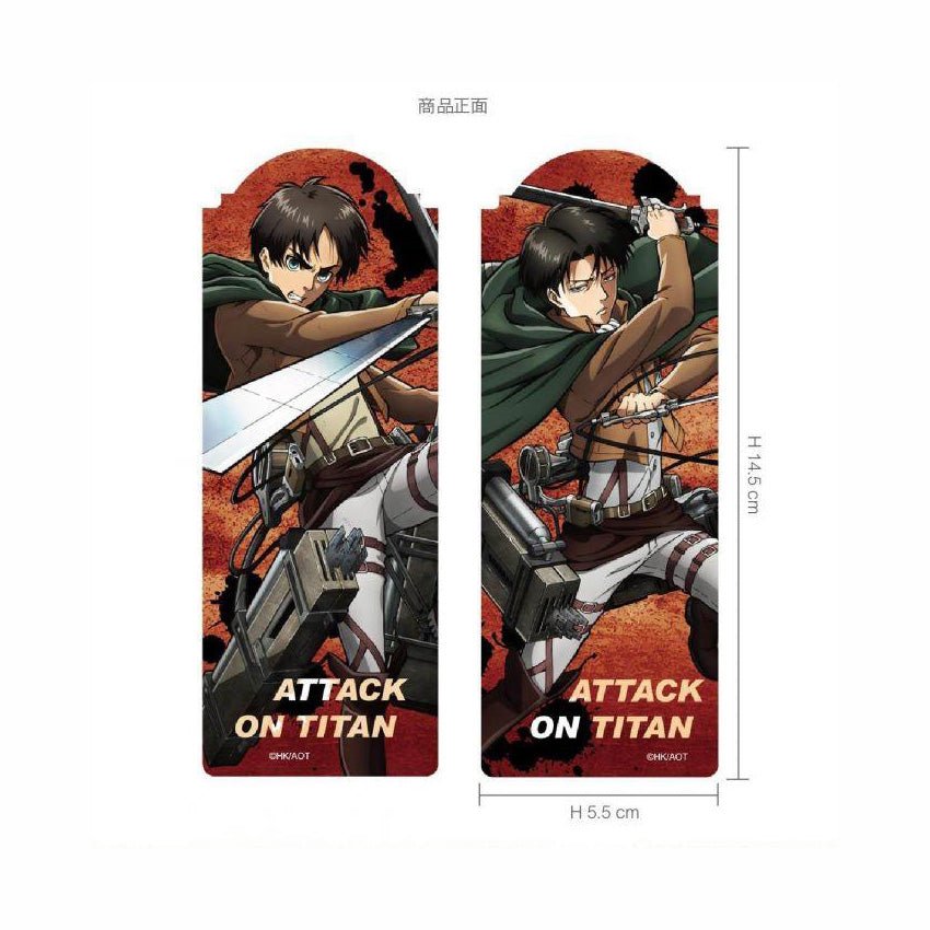 進擊的巨人 書籤(2入) A款（里維） - Microworks ACG