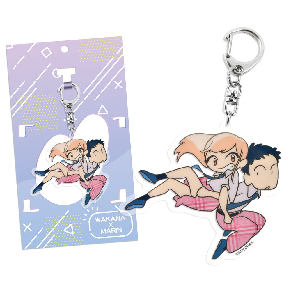 戀上換裝娃娃 鎖匙扣(大壓克力) A款 海夢+五條 - Microworks ACG
