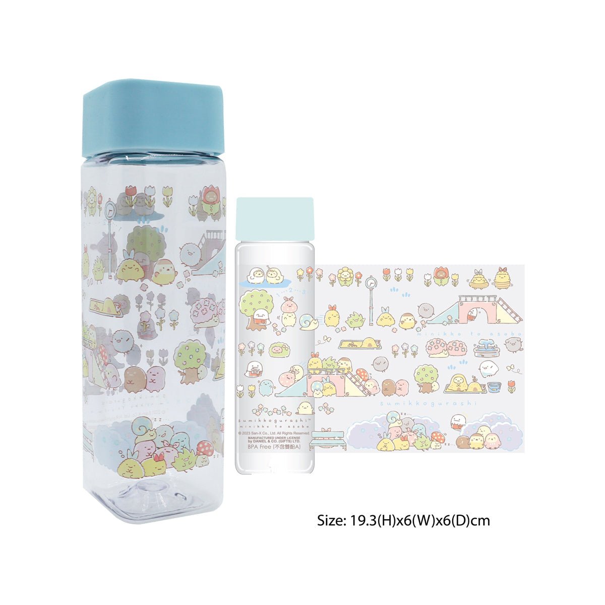 角落小夥伴 450毫升方型水樽 - Microworks ACG