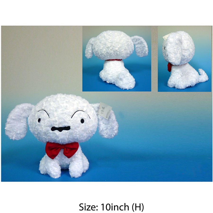 蠟筆小新 10吋 坐姿玫瑰絨小白 - Microworks ACG