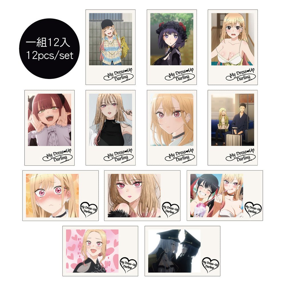 戀上換裝娃娃 拍立得風明信片組(12入) A款 - Microworks ACG