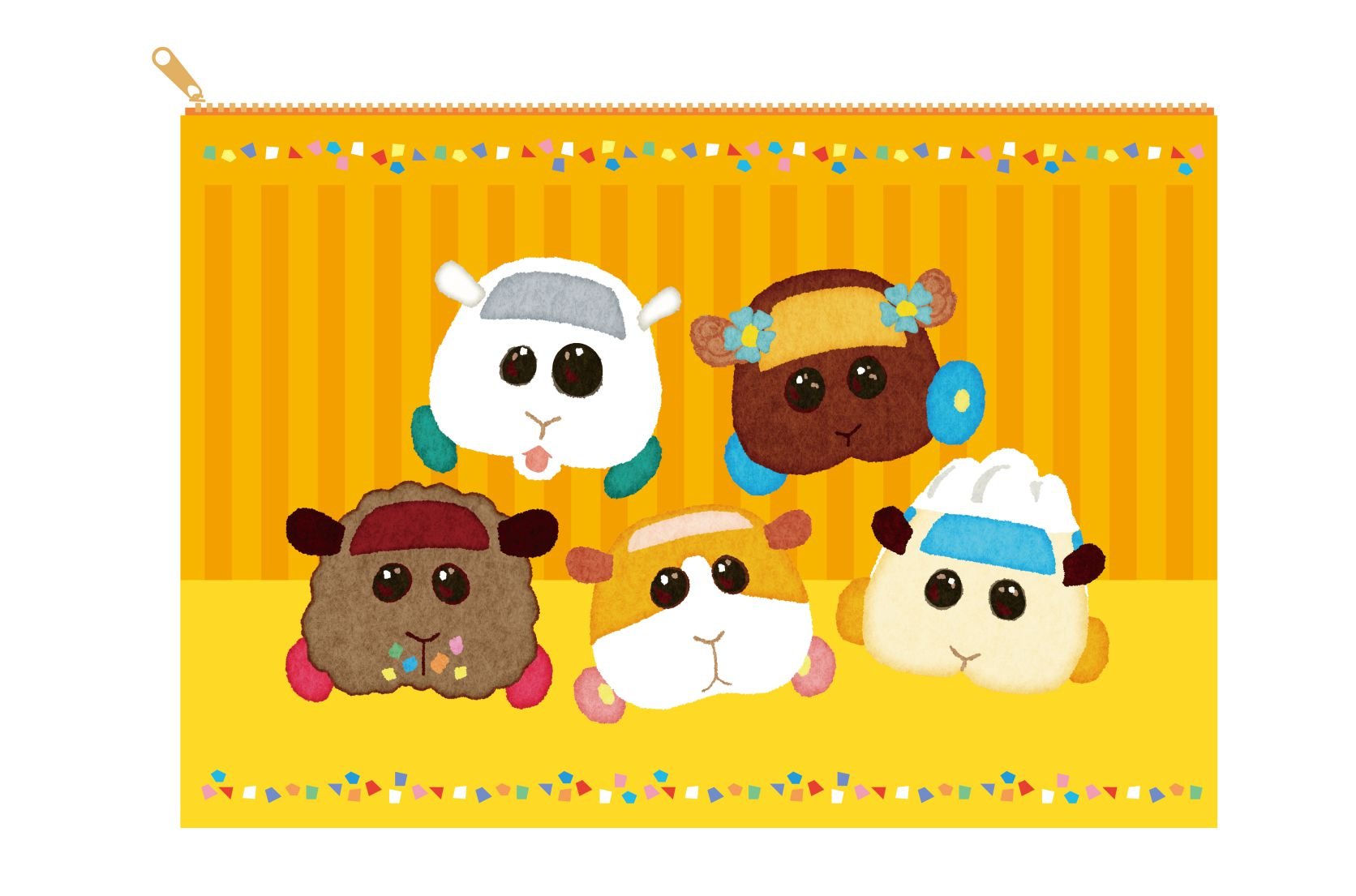 Pui Pui 天竺鼠車車 收納包 - Microworks ACG