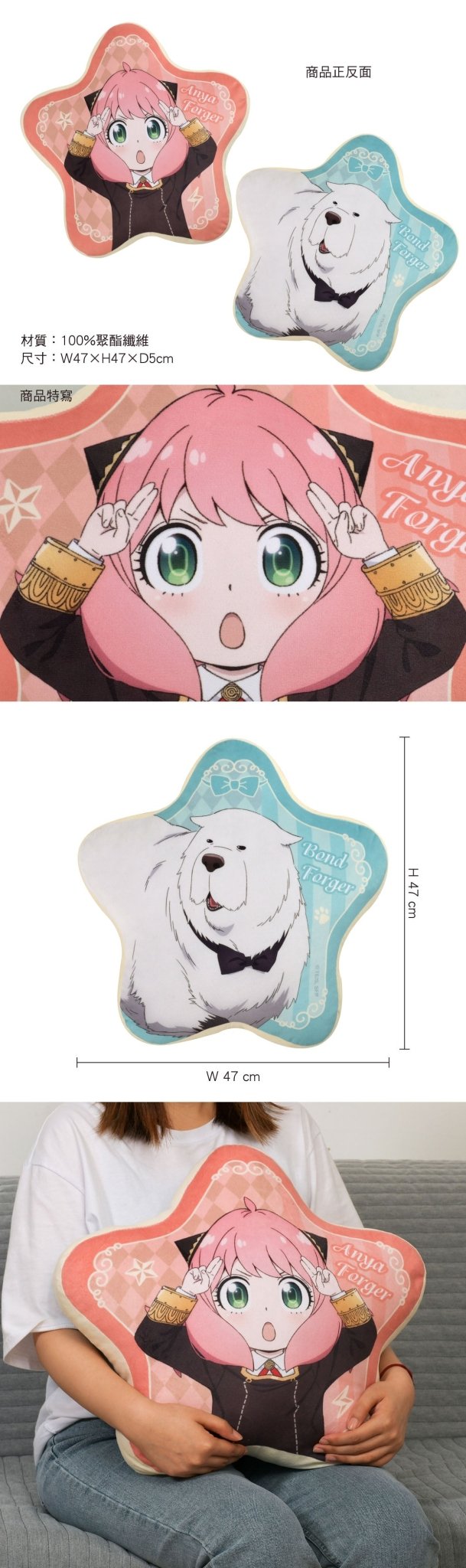 SPY×FAMILY 間諜家家酒 造型枕 B款 - Microworks ACG