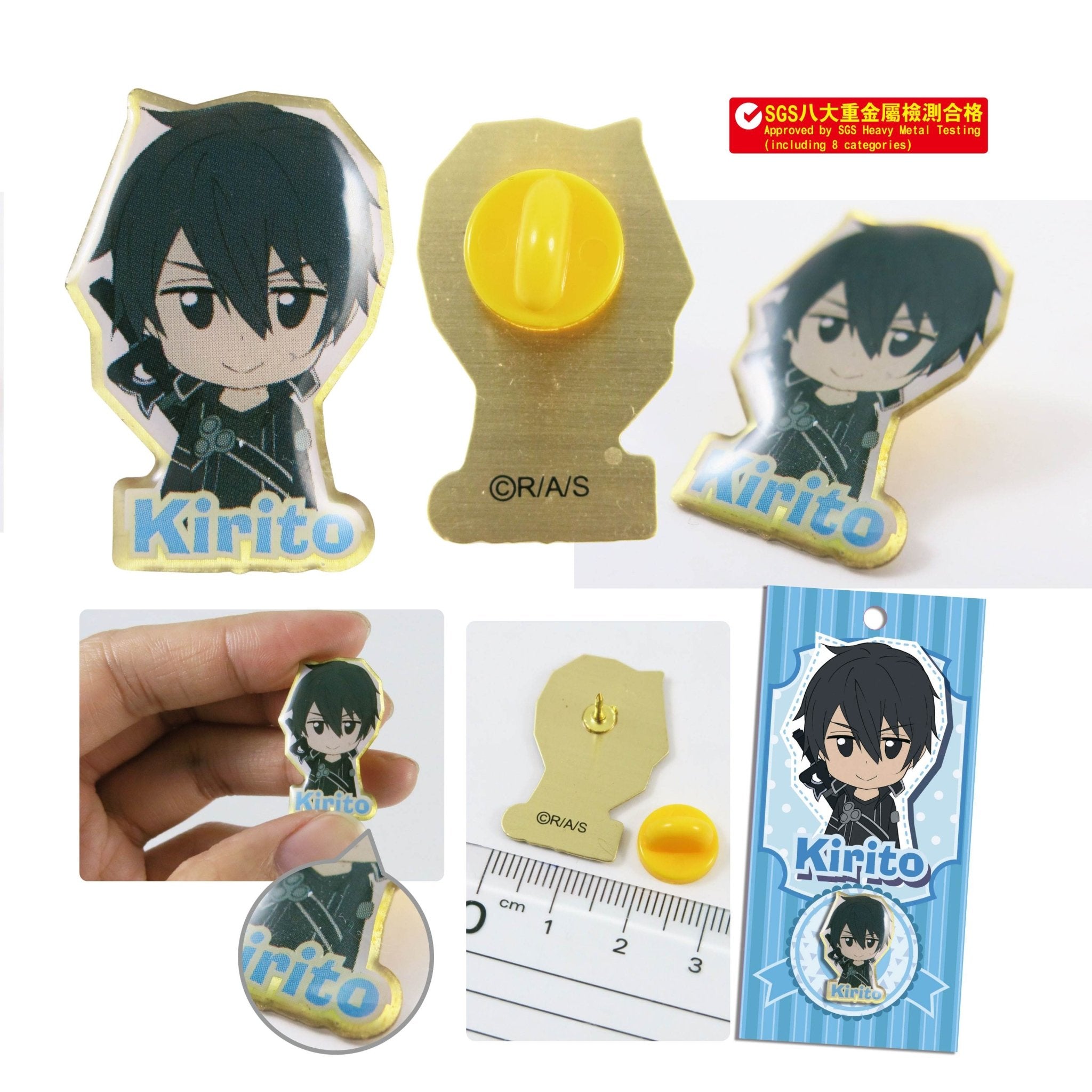 刀劍神域 金屬襟章 A款 桐人 - Microworks ACG