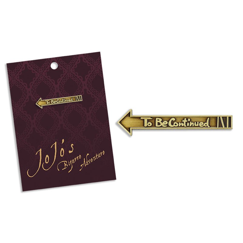JoJo的奇幻冒險 金屬襟章 A款 未完待續 - Microworks ACG