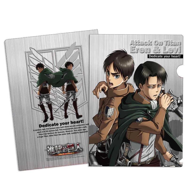 進擊的巨人 A4文件夾 D款 艾+里 - Microworks ACG