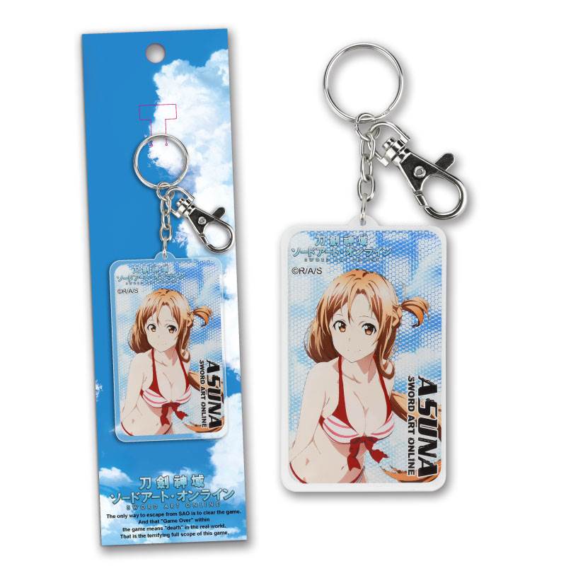 刀劍神域 3D光柵壓克力鎖匙扣 A款 亞絲娜 - Microworks ACG