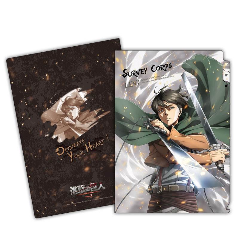 進擊的巨人 三層A4文件夾 E款 里 - Microworks ACG