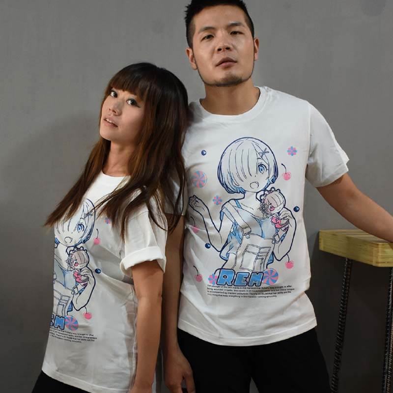 從零開始 潮流T-shirt 便服雷姆 - Microworks ACG