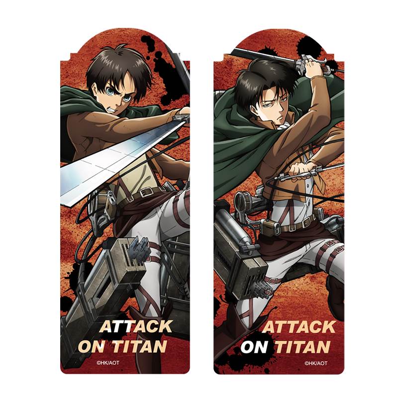 進擊的巨人 書籤(2入) A款（里維） - Microworks ACG