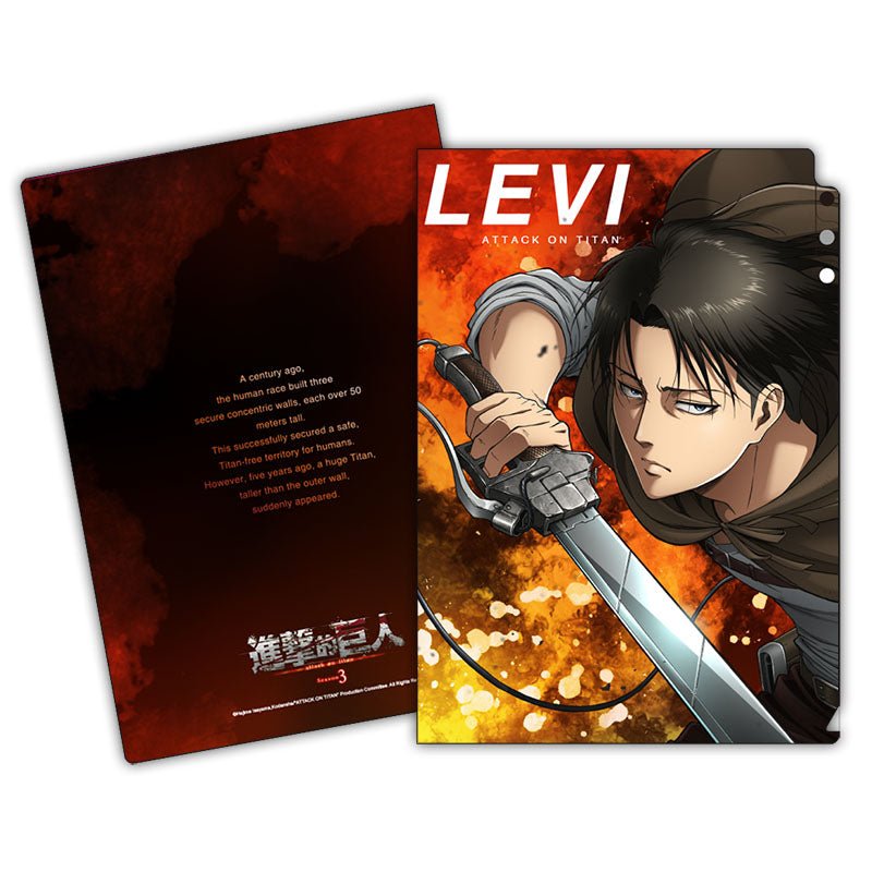 進擊的巨人 三層A4文件夾 G款 里 - Microworks ACG