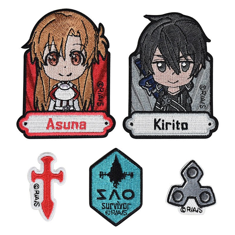 刀劍神域 燙章(5入) A款 桐人+亞絲娜 - Microworks ACG