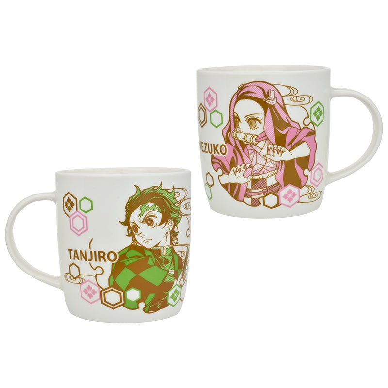 鬼滅之刃 瓷杯350ml A款 正面炭治郎+背面禰豆子(一隻) - Microworks ACG