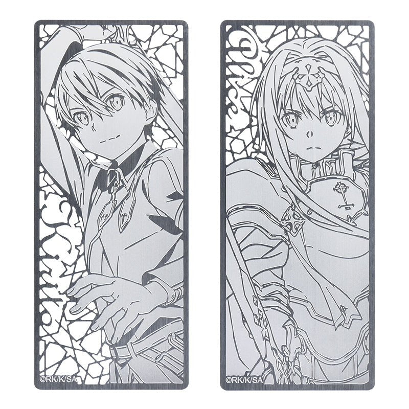 刀劍神域Ⅲ 金屬書籤(2入) A款 桐人+愛麗絲 - Microworks ACG