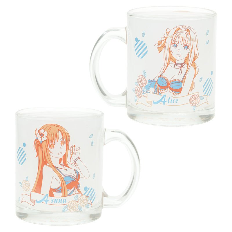 刀劍神域Ⅲ 玻璃杯 B款 亞 & 愛 - Microworks ACG