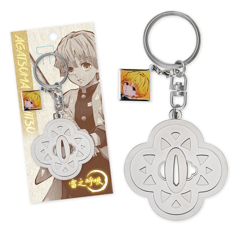 鬼滅之刃 刀鍔鎖匙扣 B款 我妻善逸 - Microworks ACG