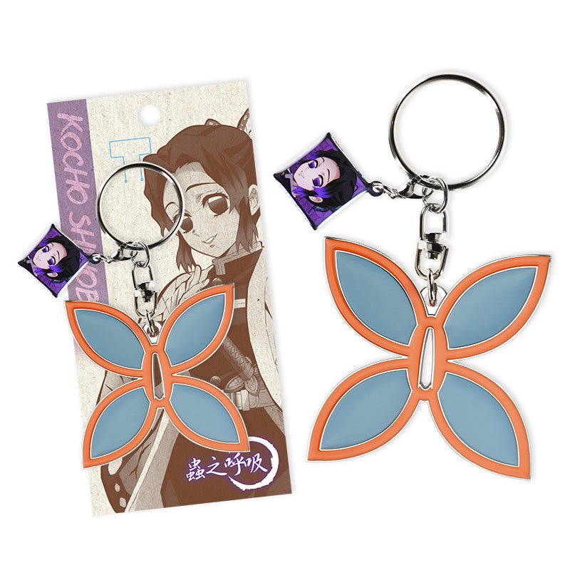 鬼滅之刃 刀鍔鎖匙扣 D款 蟲柱胡蝶忍 - Microworks ACG