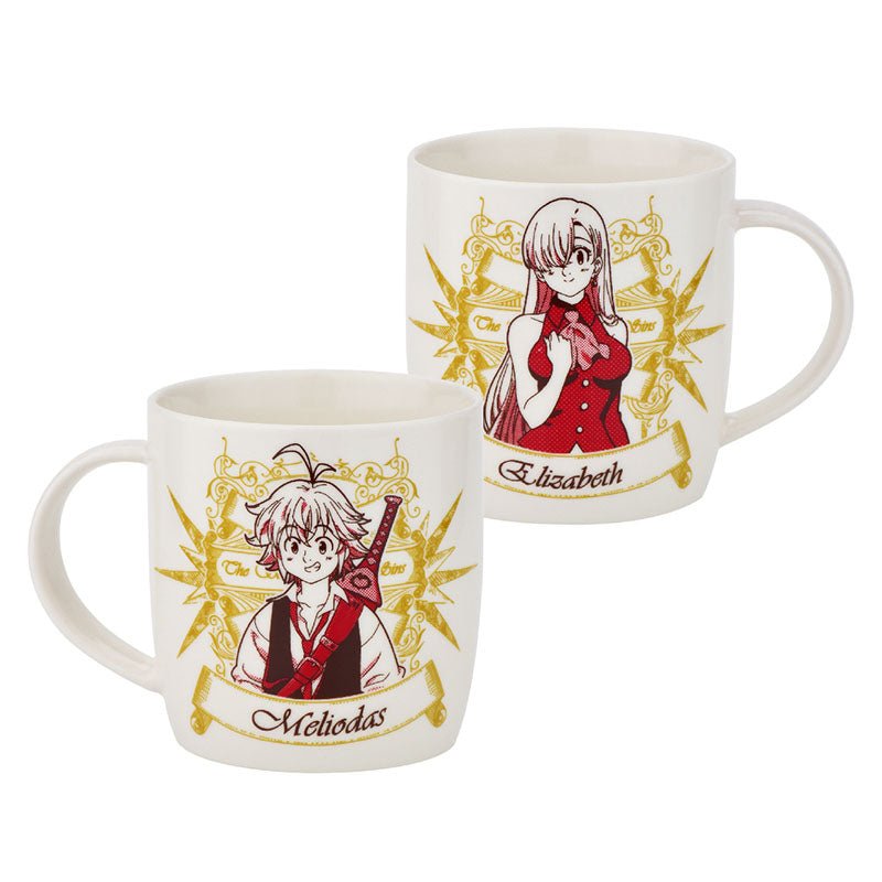 七大罪Ⅲ 陶瓷杯350ml A款 團長+伊莉莎白 - Microworks ACG
