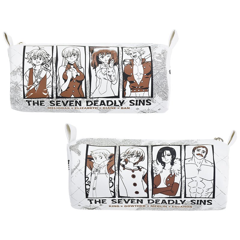 七大罪Ⅲ 橫式軟皮筆袋 A款 綜合 - Microworks ACG