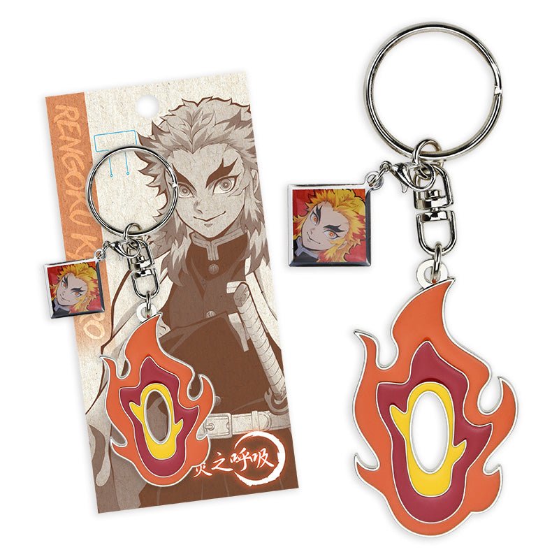 鬼滅之刃 刀鍔鎖匙扣 E款 炎柱煉獄杏壽郎 - Microworks ACG