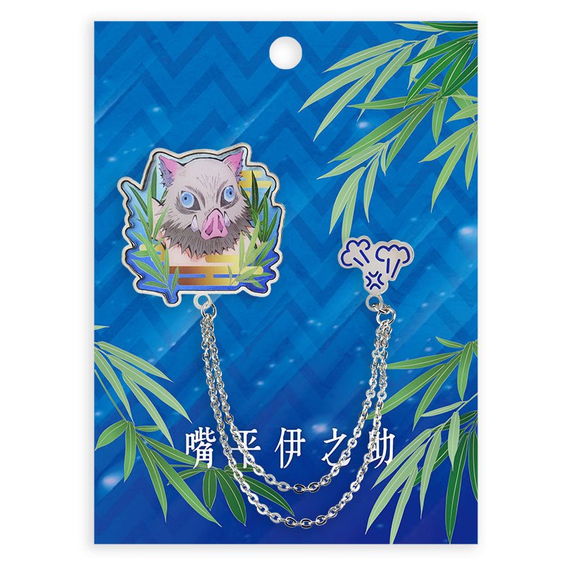 鬼滅之刃 徽章(金屬流蘇) D款 嘴平伊之助 - Microworks ACG