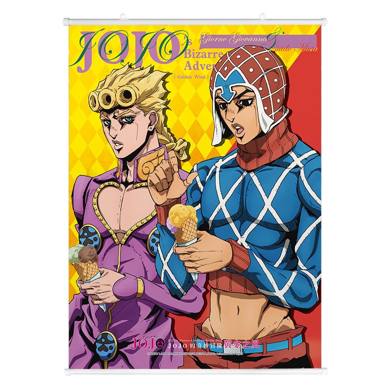 JoJo的奇妙冒險Ⅳ 布掛畫(直向) B款 喬+米 - Microworks ACG