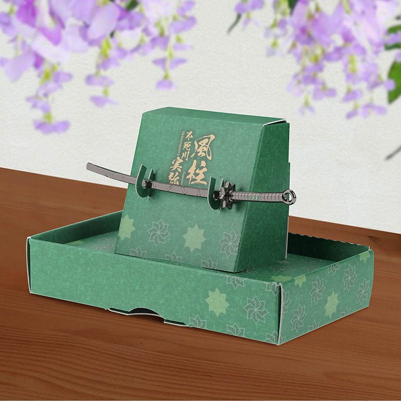 鬼滅之刃 吊飾鎖匙扣(九柱日輪刀) F款 風柱不死川實彌 - Microworks ACG