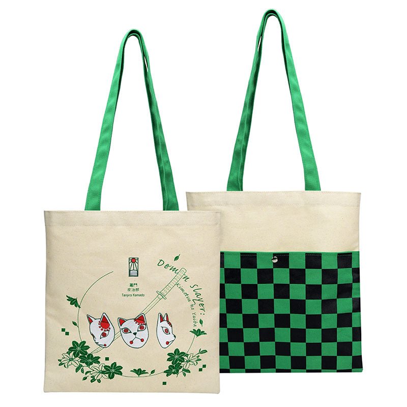 鬼滅之刃 刺繡拼色帆布袋 A款 竈門炭治郎 - Microworks ACG