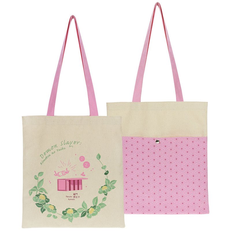 鬼滅之刃 刺繡拼色帆布袋 B款 竈門禰豆子 - Microworks ACG