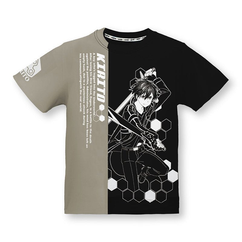 刀劍神域Ⅲ 雙色潮流T-shirt 桐人 - Microworks ACG
